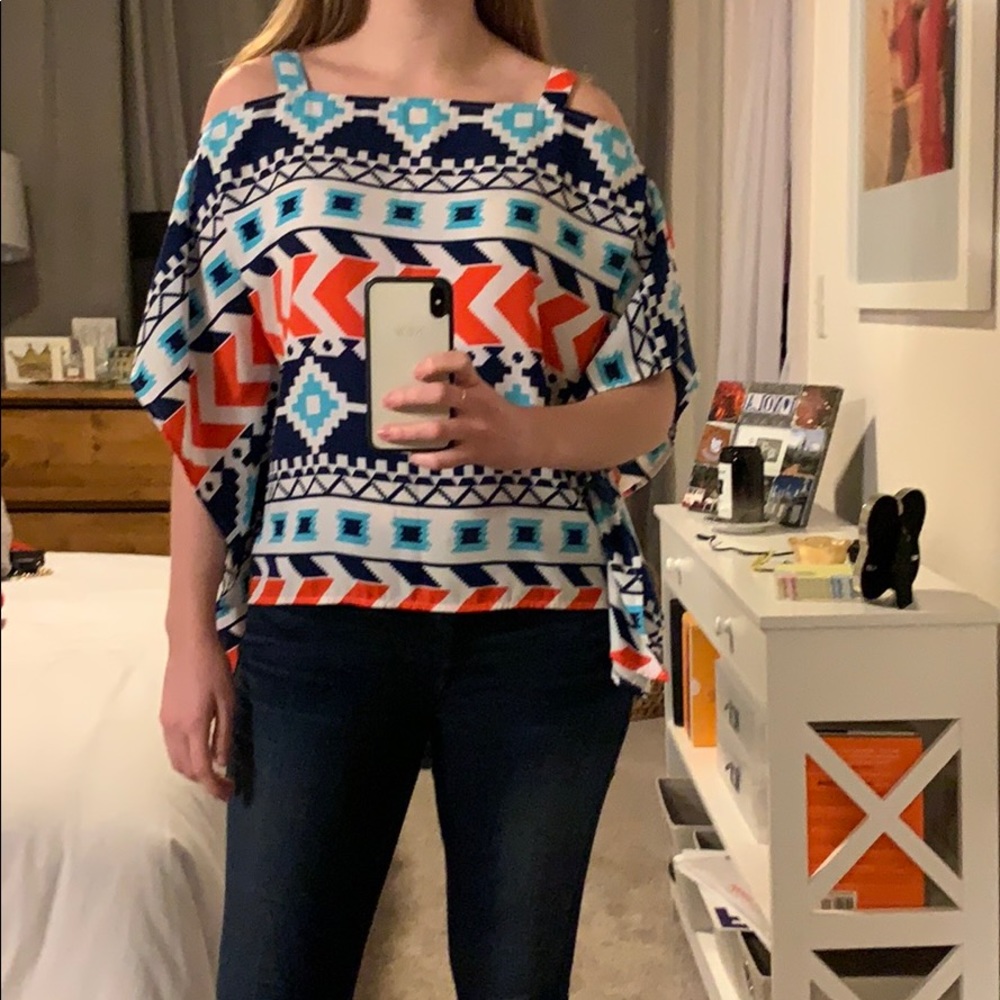 Colorful poncho